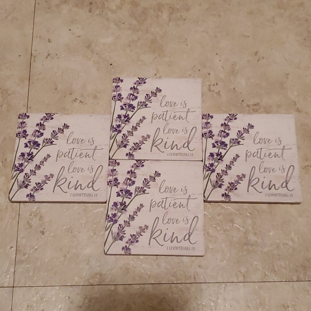 P.Graham Dunn set of 4 ceramic coasters